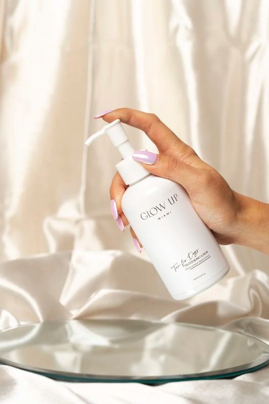 Skincare bottle product photography